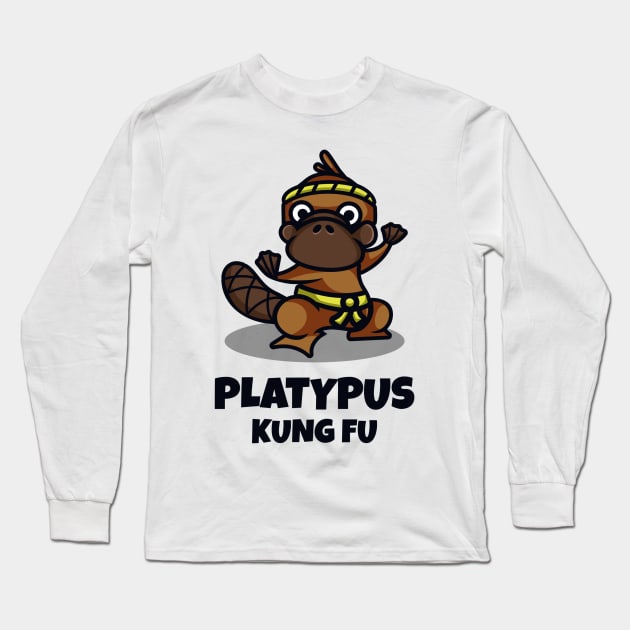 Platypus kung fu Long Sleeve T-Shirt by Space wolrd